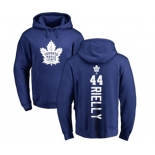 NHL Adidas Toronto Maple Leafs #44 Morgan Rielly Royal Blue Backer Pullover Hoodie