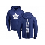 NHL Adidas Toronto Maple Leafs #78 Timothy Liljegren Royal Blue Backer Pullover Hoodie