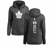 NHL Women Adidas Toronto Maple Leafs #44 Morgan Rielly Charcoal One Color Backer Pullover Hoodie