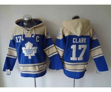 nhl jerseys toronto maple leafs #17 clark lt.blue-cream[pullover hooded sweatshirt][patch C]