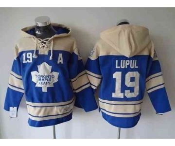 nhl jerseys toronto maple leafs #19 lupul lt.blue-cream[pullover hooded sweatshirt][patch A]