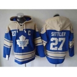 nhl jerseys toronto maple leafs #27 sittler lt.blue-cream[pullover hooded sweatshirt][patch C]