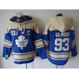 nhl jerseys toronto maple leafs #93 gilmour lt.blue-cream[pullover hooded sweatshirt][patch C]