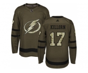 Adidas Tampa Bay Lightning #17 Alex Killorn Green Salute to Service Stitched NHL Jersey