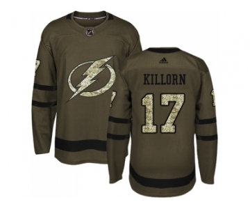 Adidas Tampa Bay Lightning #17 Alex Killorn Green Salute to Service Stitched NHL Jersey