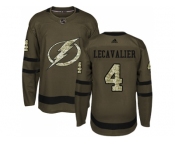 Adidas Tampa Bay Lightning #4 Vincent Lecavalier Green Salute to Service Stitched NHL Jerse