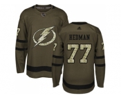 Adidas Tampa Bay Lightning #77 Victor Hedman Green Salute to Service Stitched NHL Jersey