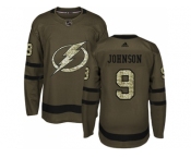 Adidas Tampa Bay Lightning #9 Tyler Johnson Green Salute to Service Stitched NHL Jersey