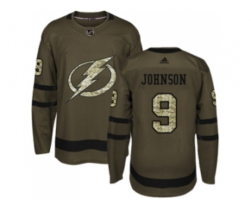 Adidas Tampa Bay Lightning #9 Tyler Johnson Green Salute to Service Stitched NHL Jersey