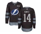 Men Adidas Tampa Bay Lightning #14 Chris Kunitz Black 1917-2017 100th Anniversary Stitched NHL Jersey