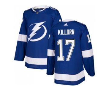 Men Adidas Tampa Bay Lightning #17 Alex Killorn Blue Home Authentic Stitched NHL Jersey