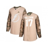 Men Adidas Tampa Bay Lightning #17 Alex Killorn Camo Authentic 2017 Veterans Day Stitched NHL Jersey