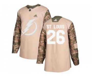 Men Adidas Tampa Bay Lightning #26 Martin St. Louis Camo Authentic 2017 Veterans Day Stitched NHL Jersey