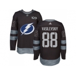 Men Adidas Tampa Bay Lightning #88 Andrei Vasilevskiy Black 1917-2017 100th Anniversary Stitched NHL Jersey