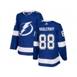 Men Adidas Tampa Bay Lightning #88 Andrei Vasilevskiy Blue Home Authentic Stitched NHL Jersey