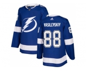 Men Adidas Tampa Bay Lightning #88 Andrei Vasilevskiy Blue Home Authentic Stitched NHL Jersey