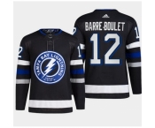 Men Tampa Bay Lightning #12 Alex Barre Boulet Black Alternate Premier Breakaway Stitched Jersey