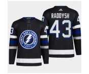 Men Tampa Bay Lightning #43 Darren Raddysh Black Alternate Premier Breakaway Stitched Jersey