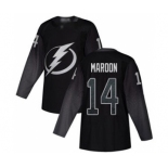 Men's Lightning #14 Pat Maroon Black Alternate Authentic Stitched Hockey Jersey