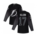 Men's Lightning #17 Alex Killorn Black Alternate Authentic Stitched Hockey Jersey