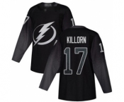 Men's Lightning #17 Alex Killorn Black Alternate Authentic Stitched Hockey Jersey