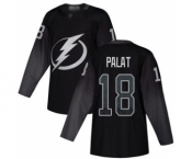 Men's Lightning #18 Ondrej Palat Black Alternate Authentic Stitched Hockey Jersey