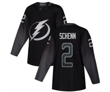 Men's Lightning #2 Luke Schenn Black Alternate Authentic Stitched Hockey Jersey