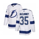 Men's Lightning #22 Kevin Shattenkirk White Road Authentic Stitched Hockey Jersey