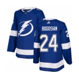 Men's Lightning #24 Zach Bogosian Blue Home Authentic Stitched Hockey Jersey