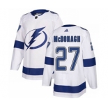 Men's Lightning #27 Ryan McDonagh White Road Authentic Stitched Hockey Jersey