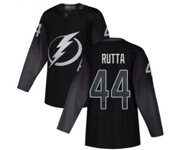 Men's Lightning #44 Jan Rutta Black Alternate Authentic Stitched Hockey Jersey