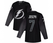 Men's Lightning #7 Mathieu Joseph Black Alternate Authentic Stitched Hockey Jersey