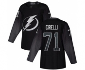 Men's Lightning #71 Anthony Cirelli Black Alternate Authentic Stitched Hockey Jersey