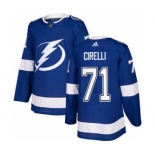 Men's Lightning #71 Anthony Cirelli Blue Home Authentic Stitched Hockey Jersey