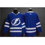 Men's Lightning Blank Blue Stitched Hockey Hockey Jersey