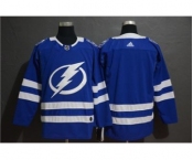 Men's Lightning Blank Blue Stitched Hockey Hockey Jersey