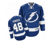 Men's Reebok Tampa Bay Lightning #48 Brett Howden Authentic Royal Blue Home NHL Jersey