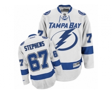 Men's Reebok Tampa Bay Lightning #67 Mitchell Stephens Authentic White Away NHL Jersey