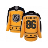 Men's Reebok Tampa Bay Lightning #86 Nikita Kucherov Authentic Yellow Atlantic Division 2017 All-Star NHL Jersey