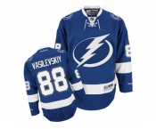 Men's Reebok Tampa Bay Lightning #88 Andrei Vasilevskiy Authentic Royal Blue Home NHL Jersey