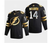 Men's Tampa Bay Lightning #14 Patrick Maroon Black Golden Edition Limited Stitched Hockey Jersey