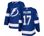 Men's Tampa Bay Lightning #17 Alex Killorn Blue Home Stitched Hockey Jersey