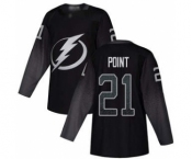 Men's Tampa Bay Lightning #21 Brayden Point Black Alternate Stitched Hockey Jersey