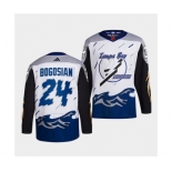 Men's Tampa Bay Lightning #24 Zach Bogosian White 2022 Reverse Retro Stitched Jersey