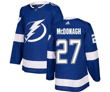 Men's Tampa Bay Lightning #27 Ryan McDonagh Blue Home Stitched Hockey Jersey