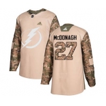 Men's Tampa Bay Lightning #27 Ryan McDonagh Camo 2017 Veterans Day Stitched Hockey Jersey