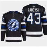 Men's Tampa Bay Lightning #43 Darren Raddysh Black 2024 Stadium Series Stitched Jersey