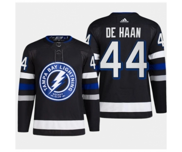 Men's Tampa Bay Lightning #44 Calvin de Haan Black 2024 Stadium Series Stitched Jersey