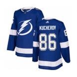 Men's Tampa Bay Lightning #86 Nikita Kucherov Blue Home Stitched Hockey Jersey