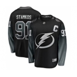 Men's Tampa Bay Lightning #91 Steven Stamkos Black Alternate Hockey Jersey